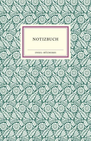 Notizbuch Insel-Bücherei »Blumendekor waldgrün«