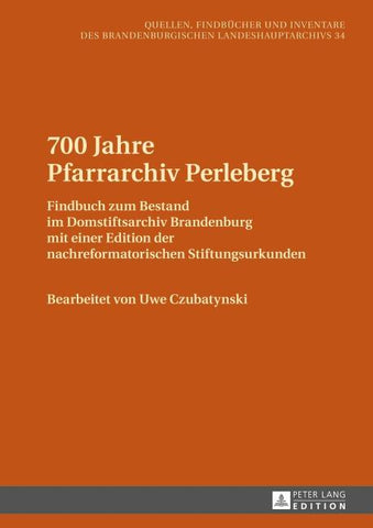 700 Jahre Pfarrarchiv Perleberg