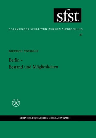 Berlin — Bestand und Möglichkeiten
