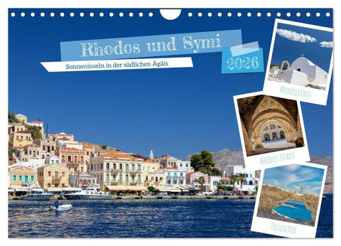Rhodos und Symi (Wandkalender 2026 DIN A4 quer), CALVENDO Monatskalender