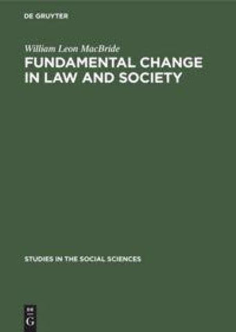 Fundamental change in law and society