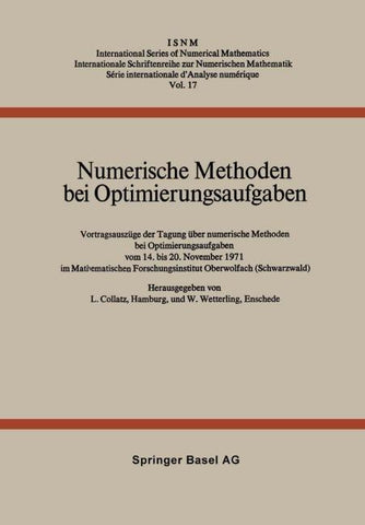 Numerische Methoden bei Optimierungsaufgaben