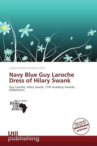 Navy Blue Guy Laroche Dress of Hilary Swank