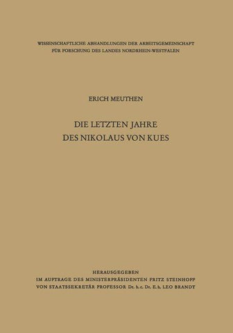 Die letzten Jahre des Nikolaus von Kues