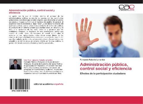 Administración pública, control social y eficiencia