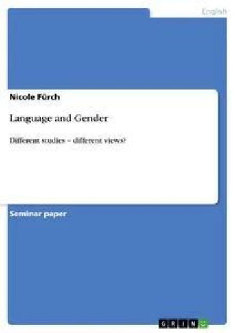 Language and Gender