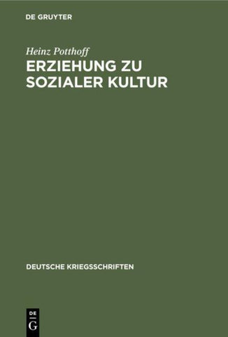 Erziehung zu sozialer Kultur