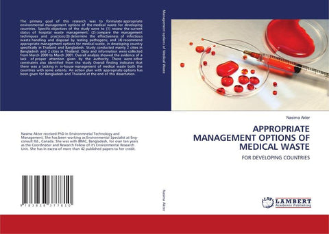 APPROPRIATE MANAGEMENT OPTIONS OF MEDICAL WASTE