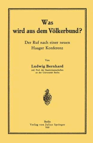 Was wird aus dem Völkerbund?