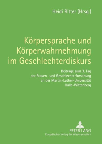 Körpersprache und Körperwahrnehmung im Geschlechterdiskurs