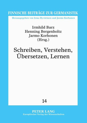 Schreiben, Verstehen, Übersetzen, Lernen