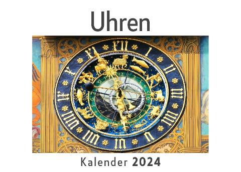 Uhren (Wandkalender 2024, Kalender DIN A4 quer, Monatskalender im Querformat mit Kalendarium, Das perfekte Geschenk)