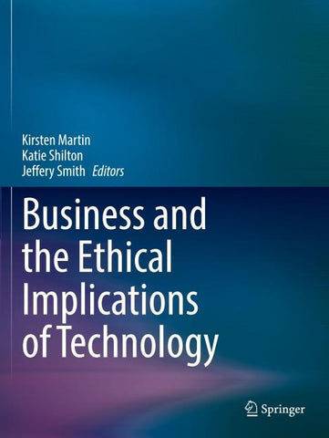 Business and the Ethical Implications of Technology