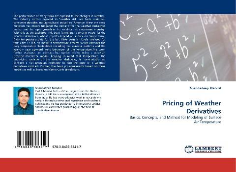 Pricing of Weather Derivatives