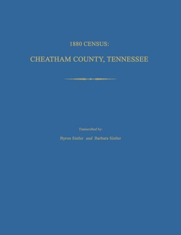1880 Census, Cheatham County, Tennessee
