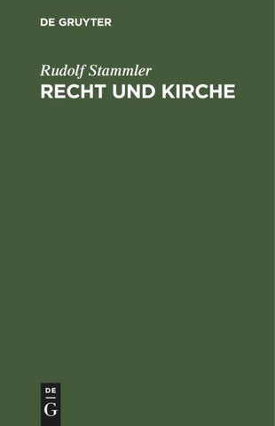 Recht und Kirche