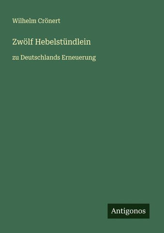 Zwölf Hebelstündlein