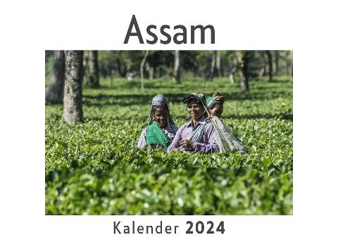 Assam (Wandkalender 2024, Kalender DIN A4 quer, Monatskalender im Querformat mit Kalendarium, Das perfekte Geschenk)