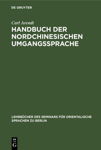 Handbuch der Nordchinesischen Umgangssprache