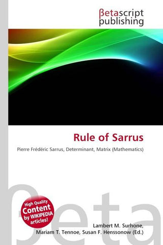 Rule of Sarrus