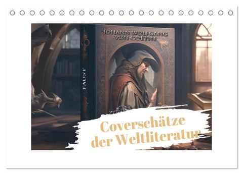 Coverschätze der Weltliteratur (Tischkalender 2026 DIN A5 quer), CALVENDO Monatskalender