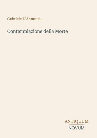 Contemplazione della Morte