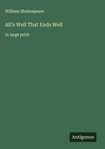 All's Well That Ends Well