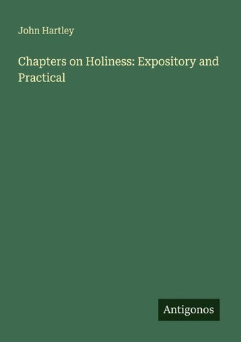 Chapters on Holiness: Expository and Practical