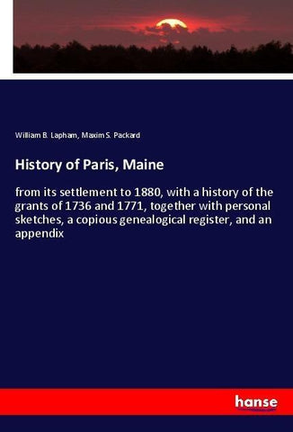 History of Paris, Maine
