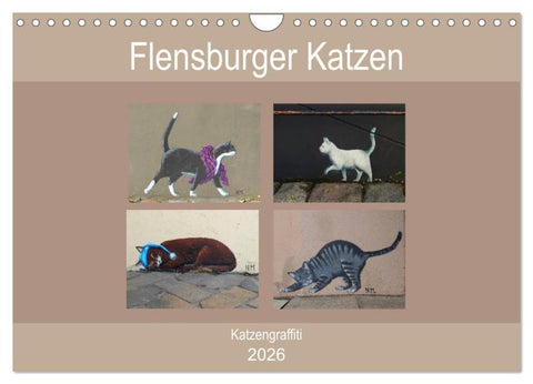 Flensburger Katzen (Wandkalender 2026 DIN A4 quer), CALVENDO Monatskalender