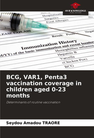 BCG, VAR1, Penta3 vaccination coverage in children aged 0-23 months