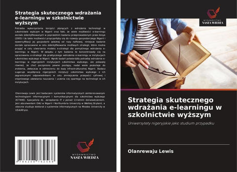 Strategia skutecznego wdra¿ania e-learningu w szkolnictwie wy¿szym