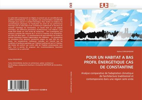 POUR UN HABITAT A BAS PROFIL ÉNERGÉTIQUE CAS DE CONSTANTINE
