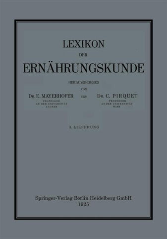 Lexikon der Ernährungskunde