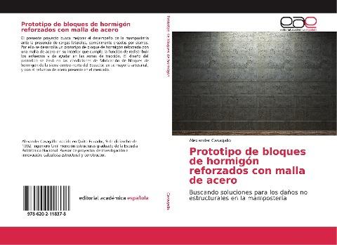 Prototipo de bloques de hormigón reforzados con malla de acero