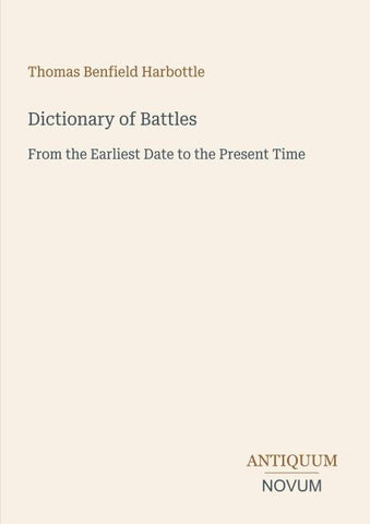 Dictionary of Battles