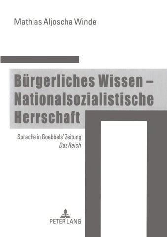 Bürgerliches Wissen - Nationalsozialistische Herrschaft