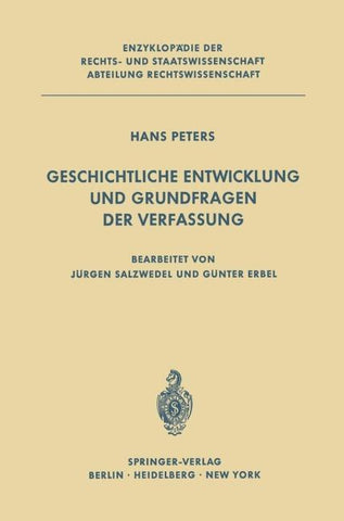 Geschichtliche Entwicklung und Grundfragen der Verfassung