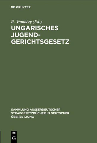 Ungarisches Jugendgerichtsgesetz