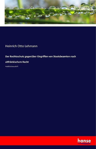 Der Rechtsschutz gegenüber Eingriffen von Staatsbeamten nach altfränkischem Recht