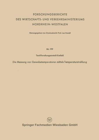 Die Messung von Gewebetemperaturen mittels Temperaturstrahlung
