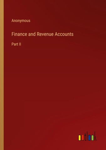 Finance and Revenue Accounts