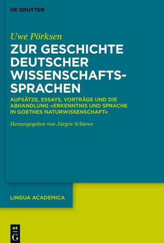 Zur Geschichte deutscher Wissenschaftssprachen