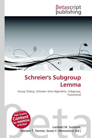 Schreier's Subgroup Lemma