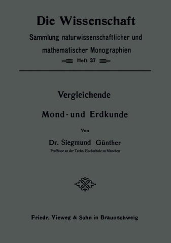 Vergleichende Mond- und Erdkunde