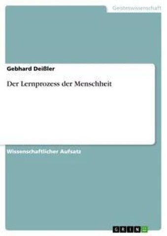 Der Lernprozess der Menschheit