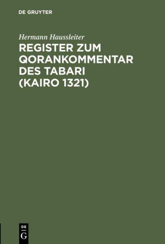Register zum Qorankommentar des Tabari (Kairo 1321)