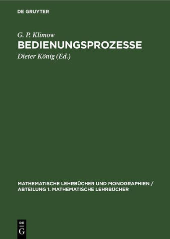 Bedienungsprozesse