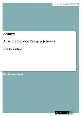 Ausstieg bei den Zeugen Jehovas