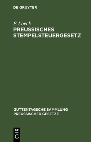 Preußisches Stempelsteuergesetz